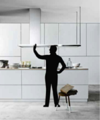 FALMEC LUMEN ISOLA STEEL 175 SX Островная вытяжка 1750 мм, CLUI75.E1P2#NEUI490F от интернет-магазина Purezza 
