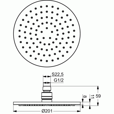 Ideal Standard BD003AA ALPHA Промо комплект 7 в 1 (A7185AA + BC486AA + B9442AA +B9445AA+B9403AA+ B964952AA + A2406AA) от интернет-магазина Purezza 