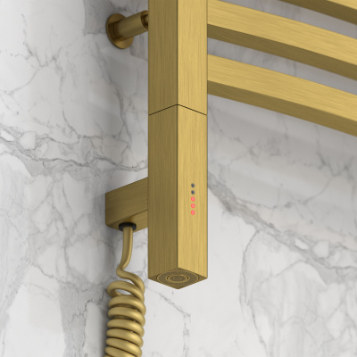 Сунержа Аркус 3.0 Электрический полотенцесушитель 800х600 Состаренная латунь от интернет-магазина Purezza 