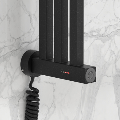 Сунержа Хорда 4.0 Электрический полотенцесушитель 1200х166 15-0834-1200 Темный титан муар от интернет-магазина Purezza 