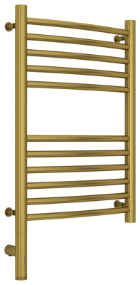 Сунержа Богема 3.0 выгнутая Электрический полотенцесушитель 600х400 Состаренная латунь от интернет-магазина Purezza 