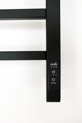 Grois Alex Электрический полотенцесушитель GR101 40х60 П6 9005 U Черный от интернет-магазина Purezza 