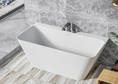 Cezares Liner Solid Surface Ванна из искусственного камня 1700x800x600 CZR-LINER-170-80-60-SSB Белый матовый от интернет-магазина Purezza 