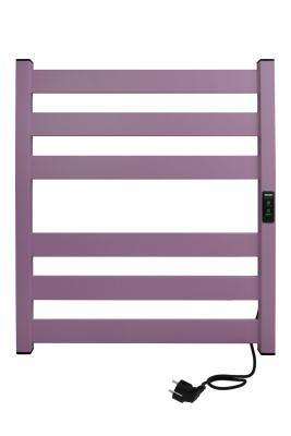 INDIGO Oktava Slim 5 Электрический полотенцесушитель 600х500 LСLOKS5E60-50PCRt Красно-сиреневый от интернет-магазина Purezza 