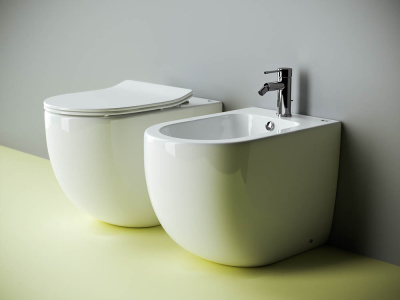 Ceramicanova Metropol Rimless Напольный приставной унитаз CN4004 Белый от интернет-магазина Purezza 