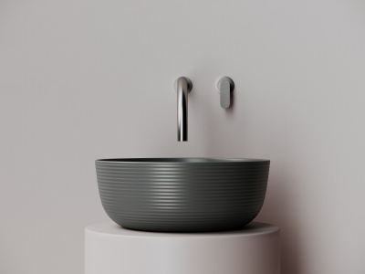 Ceramicanova Element Раковина накладная 35.6х35.6 CN6073MDH Темный антрацит матовый от интернет-магазина Purezza 