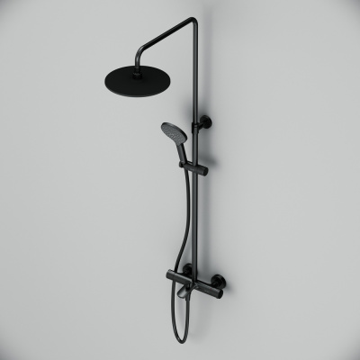 AM.PM Like Душевая система c термостатом F0780522 Черный от интернет-магазина Purezza 