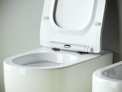 Ceramicanova Metropol Rimless Напольный приставной унитаз CN4004 Белый от интернет-магазина Purezza 