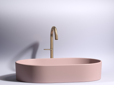 Ceramicanova Element Умывальник чаша накладная овальная 60.8х38.5 CN6048MP Матовый розовый от интернет-магазина Purezza 