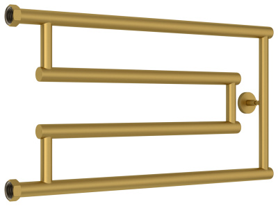 Сунержа High-Tech model "G+" Водяной полотенцесушитель 320х650 032-4051-3265 Матовое золото от интернет-магазина Purezza 