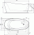 Ideal Standard AROUND Свободностоящая акриловая ванна 180x85х76 K8715V2 Белый/Черный от интернет-магазина Purezza 