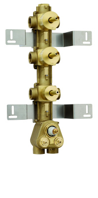 Bossini Oki/Cube Внутренняя (скрытая) часть смесителя с термостатом на 5 потребителей Z030210000 от интернет-магазина Purezza 