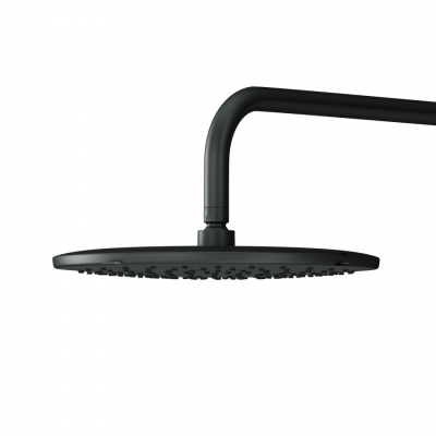 AM.PM X-Joy Набор: смеситель для ванны и душа, верхний душ с держателем, душевой набор и шланговое присоединение FB85A1RH02 Черный от интернет-магазина Purezza 