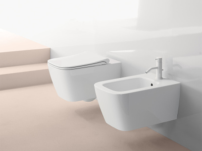 GSI NUBES Унитаз подвесной безободковый 9615FR511 Белый глянцевый от интернет-магазина Purezza 