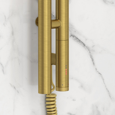 Сунержа Нюанс 3.0 Электрический полотенцесушитель 1800 Состаренная латунь от интернет-магазина Purezza 