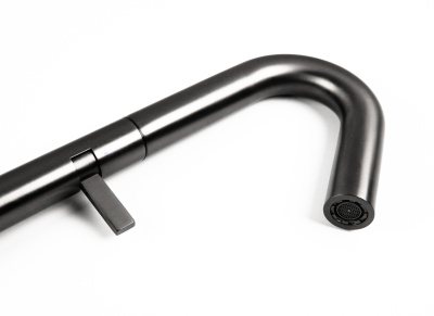 Knotlor Elixir Смеситель для накладной раковины SS-31/GM Вороненая сталь от интернет-магазина Purezza 