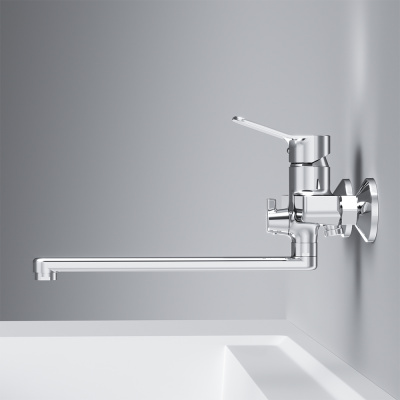 AM.PM X-Joy Смеситель для ванны и душа с длинным изливом F85A90000 от интернет-магазина Purezza 