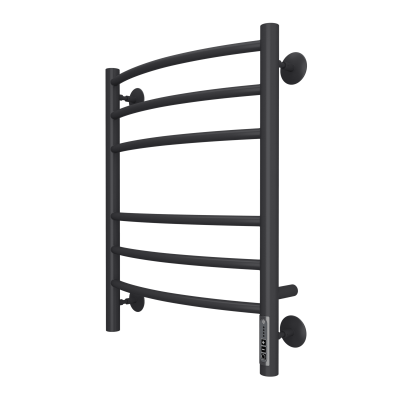 Terminus Классик П6 Электрический полотенцесушитель 600х450 4670078527578 Матовый черный от интернет-магазина Purezza 