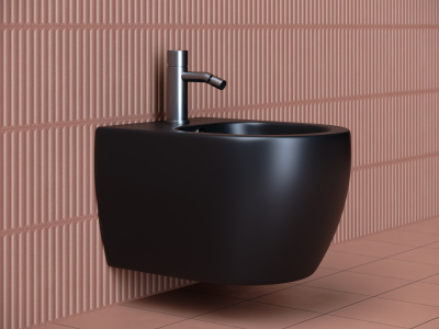 Ceramicanova Play Подвесное биде CN3002MB Черный матовый от интернет-магазина Purezza 