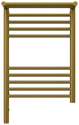 Сунержа Богема с полкой 3.0 Электрический полотенцесушитель 600х400 Состаренная бронза от интернет-магазина Purezza 