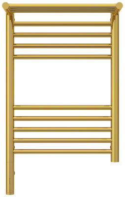 Сунержа Богема с полкой 3.0 Электрический полотенцесушитель 600х400 Золото от интернет-магазина Purezza 