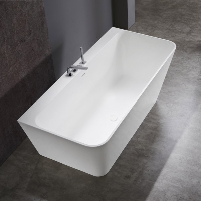 Cezares Liner Solid Surface Ванна из искусственного камня 1700x800x600 CZR-LINER-170-80-60-SSB Белый матовый от интернет-магазина Purezza 