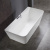 Cezares Liner Solid Surface Ванна из искусственного камня 1700x800x600 CZR-LINER-170-80-60-SSB Белый матовый от интернет-магазина Purezza 