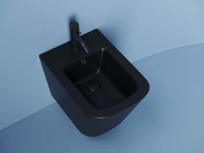 Ceramicanova Union Подвесное биде CN4010MB Черный матовый от интернет-магазина Purezza 