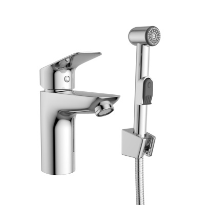 BelBagno DUE Смеситель для раковины с гигиеническим душем DUE-LVM/HGN-CRM-W0 от интернет-магазина Purezza 