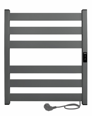 INDIGO Oktava Slim 5 Электрический полотенцесушитель 600х500 LСLOKS5E60-50MGRt Серый от интернет-магазина Purezza 