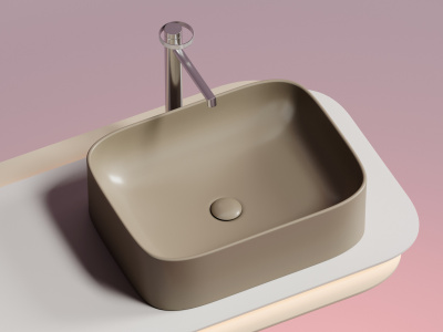 Ceramicanova Element Умывальник чаша накладная прямоугольная 50.5х38 CN6052MC Капучино матовый от интернет-магазина Purezza 