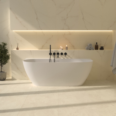 Whitecross Make Ванна из искусственного камня 170x80.5x58.5 0219.170080.200 Белый матовый от интернет-магазина Purezza 