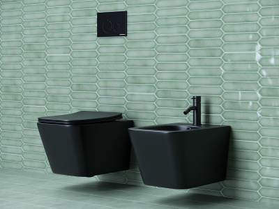 Ceramicanova Metric Подвесное биде CN3008MB Черный матовый от интернет-магазина Purezza 