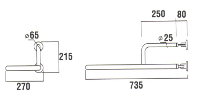 Creavit Поручень для раковины TB100 от интернет-магазина Purezza 