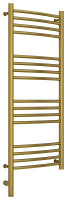 Сунержа Богема 3.0 выгнутая Электрический полотенцесушитель 1000х400 Состаренная латунь от интернет-магазина Purezza 