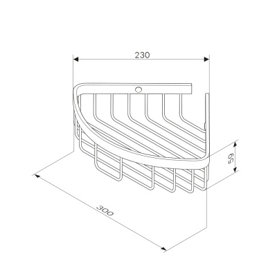 AM.PM SENSE L Корзина для душа, угловая A7452100 от интернет-магазина Purezza 