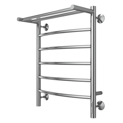 Terminus Классик с/п П6 Электрический полотенцесушитель 650х500 4670078531391 Матовый черный от интернет-магазина Purezza 