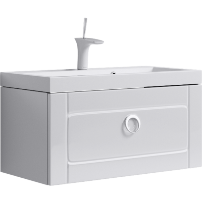 AQWELLA Infinity Подвесная тумба 80х40 Inf.01.08/001 Белый глянец от интернет-магазина Purezza 