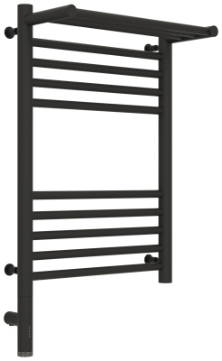 Сунержа Богема с полкой 3.0 Электрический полотенцесушитель 600х400 Темный титан муар от интернет-магазина Purezza 