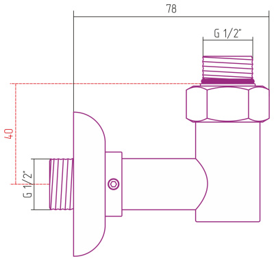 Стилье Набор комплектующих для ПС G 1/2" НР х G 1/2" НР 03003-1212 от интернет-магазина Purezza 