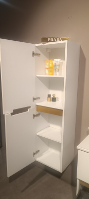 ORKA Lodi 40 Пенал универсальный 40x32x138 Белый/Черный, арт. 3007786 от интернет-магазина Purezza 