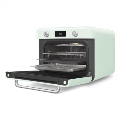 Smeg COF01PGEU мини-печь с паром цвет пастельный зелёный  от интернет-магазина Purezza 