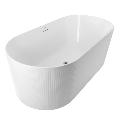Belbagno Овальная акриловая ванна в комплекте со сливом-переливом 170x79x59 BB411-1700-800 от интернет-магазина Purezza 