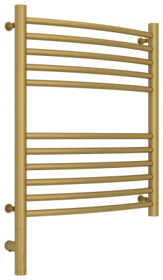 Сунержа Богема 3.0 выгнутая Электрический полотенцесушитель 600х500 Матовое золото от интернет-магазина Purezza 