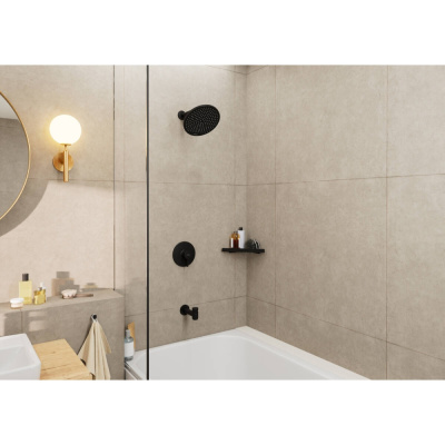 Hansgrohe Crometta S Верхний душ 24см., потолочный/настенный, 1jet, цвет: черный матовый, арт. 26723670 от интернет-магазина Purezza 
