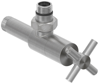 Сунержа Вентиль угловой крест G 1/2" НР х G 1/2" НР 071-1408-1212 Сатин от интернет-магазина Purezza 