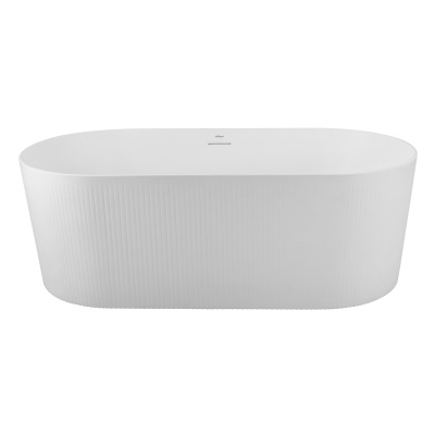 Belbagno Овальная акриловая ванна в комплекте со сливом-переливом 170x79x59 BB411-1700-800-MATT Белый матовый от интернет-магазина Purezza 