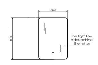 Maxonor ART Зеркало 55x80 PL-FMR13-55 от интернет-магазина Purezza 