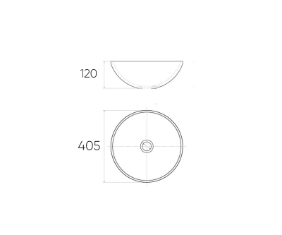 Bronze Deluxe НАФИСА 6008 Раковина накладная 40 см, цветная от интернет-магазина Purezza 