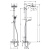 Hansgrohe Crometta E 240 SHP Душевая система 138см, с верхним душем 240х240мм., ручным душем и термостатическим смесителем для ванны, 27298000 от интернет-магазина Purezza 